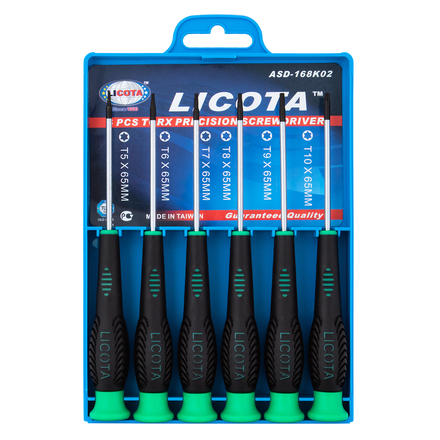 Licota ASD-168K02 Набор отверток Torx для точной механики 6пр. Licota ASD-168K02 Набор отверток Torx для точной механики 6пр.