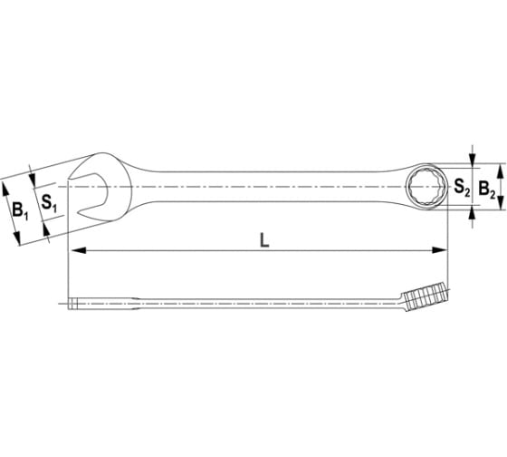 Ключ комбинированный Thorvik CW00022, 22 мм