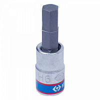 Насадка (бита) торцевая 1/4&", HEX, 6 мм, L = 37 мм KING TONY 203506