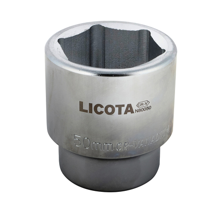 Licota N80075 Головка торцевая 6гр. 1" 75 мм
