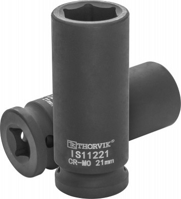 Головка торцевая ударная глубокая 1/2"DR, 21 мм Thorvik IS11221