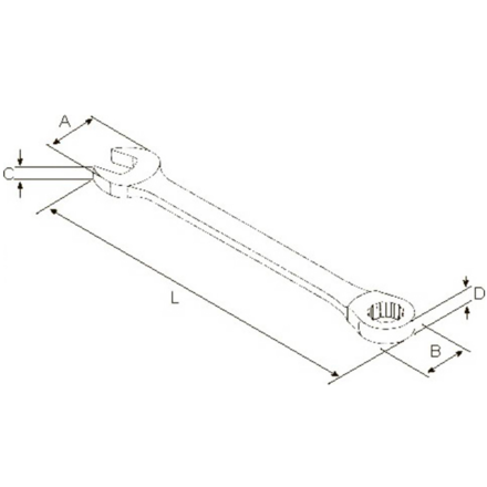 GARWIN PRO 602135-24 Ключ комбинированный трещоточный с шарниром 24 мм