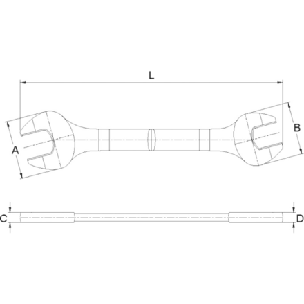 Licota AWT-EDS2730 Ключ рожковый 27х30 мм