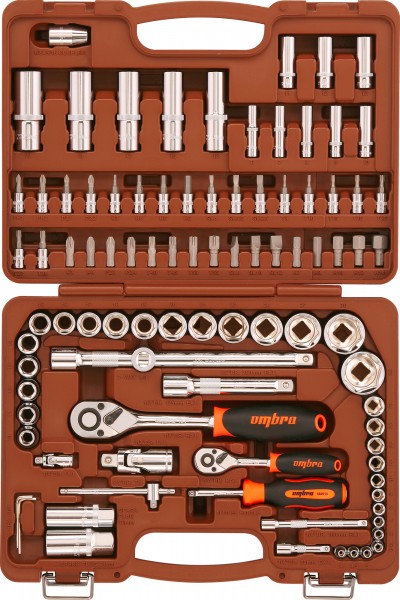 Набор инструмента универсальный Ombra OMT94S (1/4"; 1/2") 94 пр.