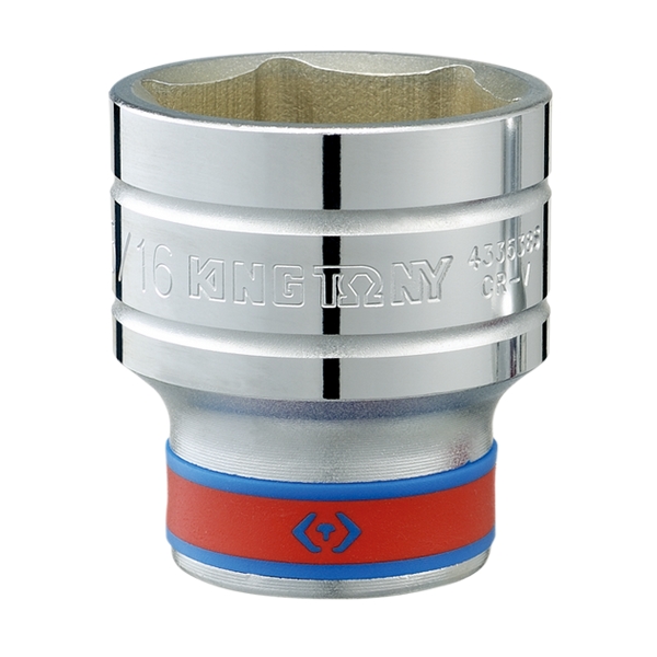 Головка торцевая стандартная шестигранная KING TONY, 1/2", дюймовая