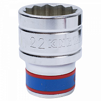 Головка торцевая стандартная двенадцатигранная 1/2", 22 мм KING TONY 433022M