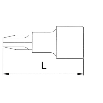 Licota H2PH2 Головка торцевая 1/4" с вставкой PH2