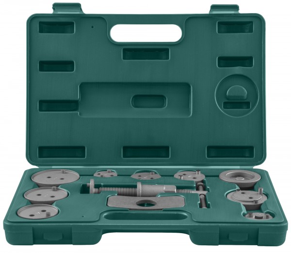 Комплект инструмента для возврата поршней тормозных цилиндров дисковых тормозов JONNESWAY AN010001 11 предметов