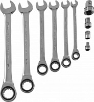 Набор комбинированных трещоточных ключей JONNESWAY W45110S (10 предметов)