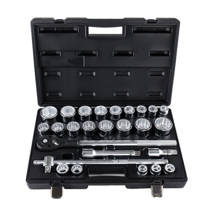 Licota ASK-10061 Набор торцевых головок 3/4" дюйм. и метр. 26пр. (1"-2", 19-50 мм)