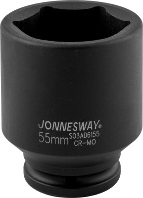 Головка торцевая ударная глубокая Jonnesway S03AD6155, 3/4"DR, 55 мм