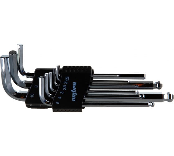 Набор ключей торцевых шестигранных с шаром Ombra OMT9S H1.5-10 мм, 9 предметов