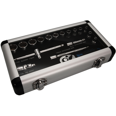 Licota ALM-3001 Набор головок 1/4" 19 пр spline