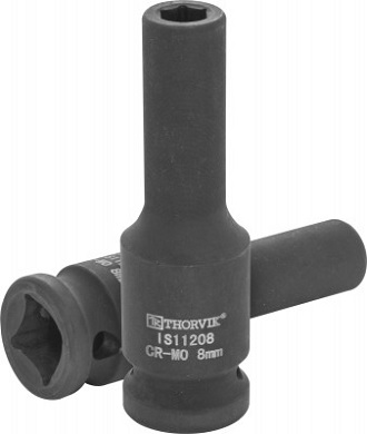 Головка торцевая ударная глубокая 1/2"DR, 8 мм Thorvik IS11208