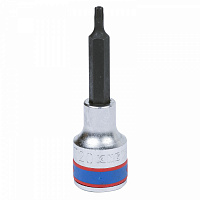 Насадка (бита) торцевая 1/2", TORX, T20, L = 80 мм, с отверстием KING TONY 403720
