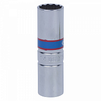 Головка свечная двенадцатигранная 3/8", 14 мм, пружинный фиксатор KING TONY 36A014