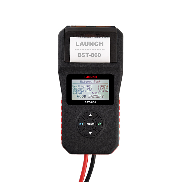 Тестер АКБ, системы зарядки поддержка 12В, 24B, с принтером, русская версия Launch BST 860