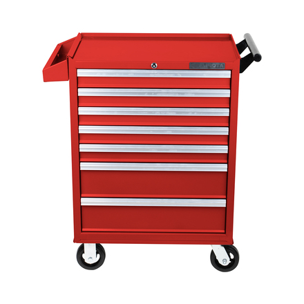 Licota AWX-2603R-N-R Тележка инструментальная с карманом, 7 полок, красная