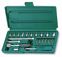 Набор головок торцевых S04H2721S, 1/4"DR, 4-13 мм, 21 предмет