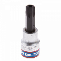 Насадка (бита) торцевая 3/8", TORX, T50, L = 50 мм, с отверстием KING TONY 302750