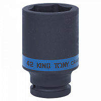 Головка торцевая ударная глубокая шестигранная 3/4", 42 мм KING TONY 643542M