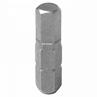 Вставка (бита) торцевая 1/4", HEX, 6 мм, L = 25 мм KING TONY 102506H