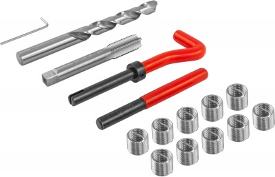 TRIS12125 Набор для восстановления резьбы M12x1.25, 15 предметов