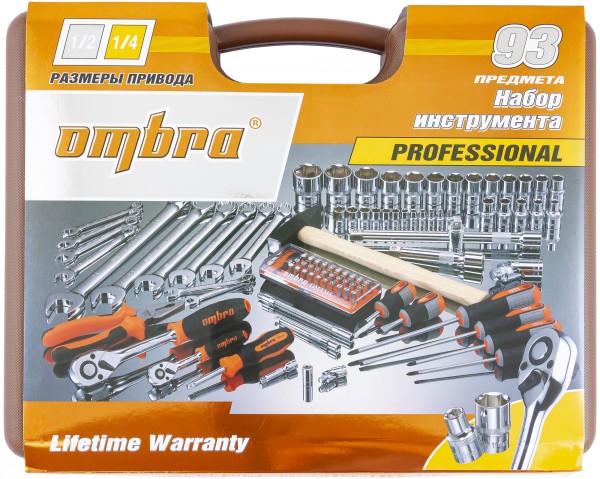 Набор инструмента универсальный Ombra OMT93S (93 пр.)
