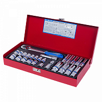 Набор торцевых головок с принадлежностями 3/8", двенадцатигранные, 7-19 мм, 26 предметов KING TONY 3027MR