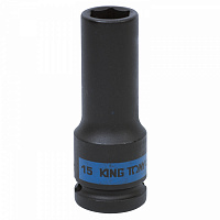 Головка торцевая ударная глубокая шестигранная 1/2", 15 мм KING TONY 443515M