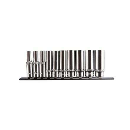 Licota TBS-23101 Набор глубоких торцевых головок 1/4" 6 гр. 5-14 мм 10пр. на линейке