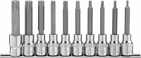 921910 Набор насадок торцевых 1/2"DR с вставками-битами TORX® на держателе, T20-T70, 100 мм, 10 предметов