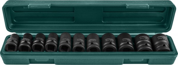 Набор головок торцевых ударных JONNESWAY S03A4111S (1/2";DR 10-24 мм, 11 предметов)