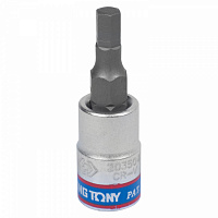 Насадка (бита) торцевая 1/4", HEX, 4 мм, L = 37 мм KING TONY 203504