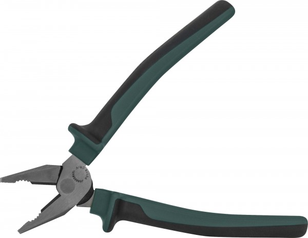 Пассатижи с увеличенными рычагами и двухкомпонентными рукоятками JONNESWAY P0117