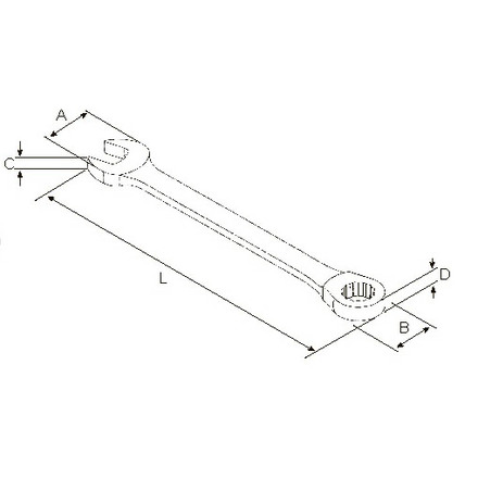 Licota ARW-12M14 Ключ комбинированный трещоточный гибкий 72 зуба 14 мм