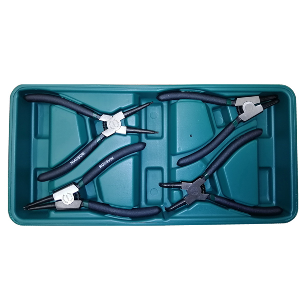 Набор инструмента ROSSVIK LST005 (щипцы для стопорных колец), ложемент, 4 предмета