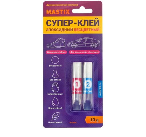 MASTIX - Супер-клей MASTIX Эпоксидный бесцветный