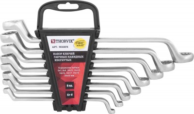 Набор ключей накидных на пластиковом держателе 6-22 мм, 8 предметов Thorvik W2S8PR