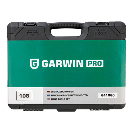 GARWIN PRO 641080 Набор ручных инструментов 1/4" и 1/2" 6 гр. 108 предметов