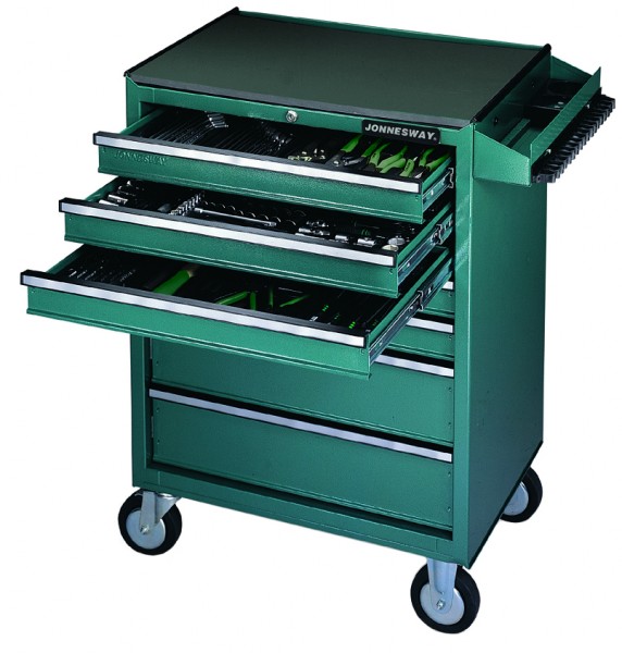 Тележка инструментальная с инструментом в ложементах JONNESWAY C-7DW146, 147 предметов