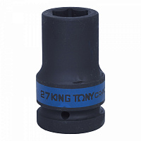 Головка торцевая ударная глубокая шестигранная 1", 27 мм KING TONY 843527M
