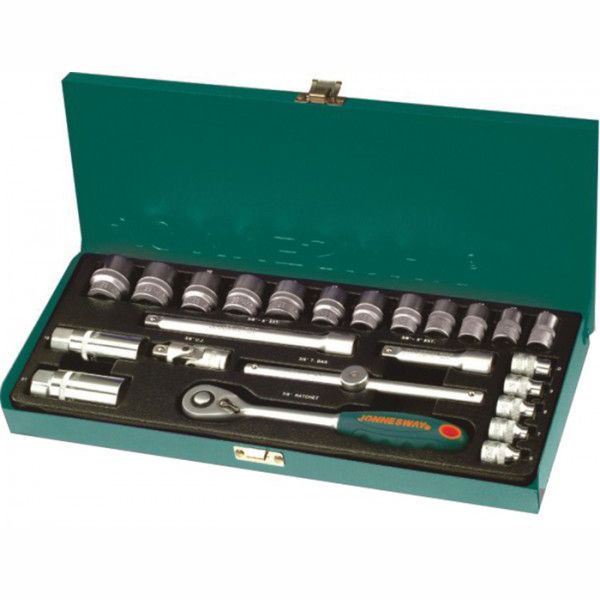 Набор головок торцевых 3/8"DR 6-22 мм 25 предметов JONNESWAY S04H3125S