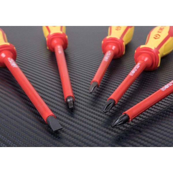 Набор отверток KING TONY 30606MR, диэлектрические, 6 предметов