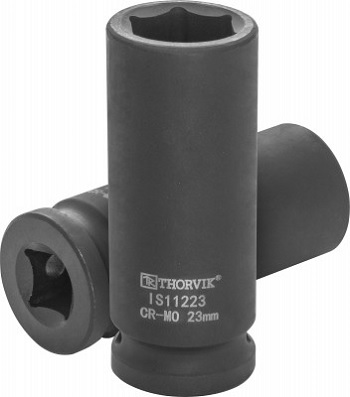 Головка торцевая ударная глубокая 1/2"DR, 23 мм Thorvik IS11223