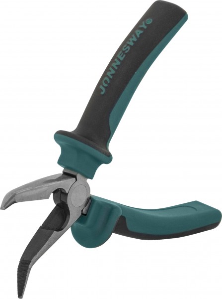 P1218 Длинногубцы изогнутые с двухкомпонентными рукоятками, 200 мм