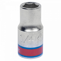 Головка торцевая стандартная шестигранная 1/4", 1/4", дюймовая KING TONY 233508S