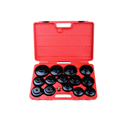 Licota ATA-0291 Набор чашек для съема масляных фильтров, 15 предметов