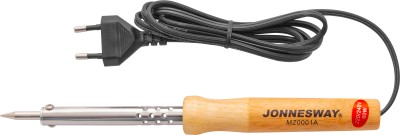 Паяльник электрический с деревянной рукояткой, паяльный стержень 6 мм, 60W, 220V-240V, T=400 C Jonnesway MZ0001A