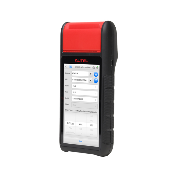 Тестер аккумулятора Autel MaxiBAS BT608, 3000 CCA, диаг. все марки, принтер